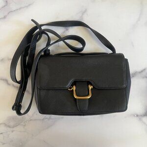 J. Crew Edit Smooth Leather Crossbody Bag, Black